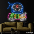 thumbnail image 3 of Craftnamesign Ninja Sushi Neon Sign, Sushi Restaurant Decor, Sushi Signs, 3 of 4