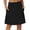 Black, variant on Womens Knee Length Skort, High Waist A-Line Casual with Pockets Tennis Golf Workout Skort Red XL