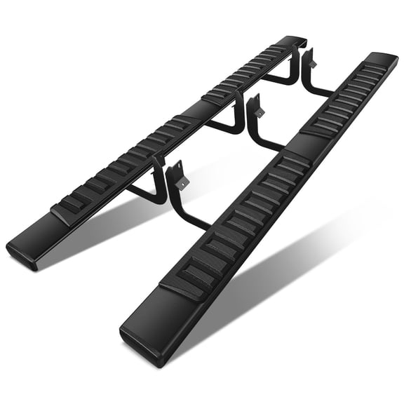 DNA Motoring For 04-23 Nissan Titan/Titan XD Crew Cab 6" Flat Side Step Nerf Bar Running Boards