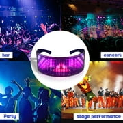 POINTERTECK LED Bluetooth Full-color Light-emitting Glasses, Programmable LED Smart Glasses, APP Control Strap