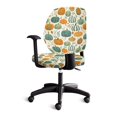 thumbnail image 4 of Chririnla Thanksgiving Office Chair Covers with Pumpkin Print, 2 Pieces Stretchable Durable Polyester Covers for High Back Gaming Chair, 4 of 8