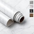 thumbnail image 3 of Papel pintado extraíble de mármol con diseño de bayas (24" x 118", veta blanca), papel de contacto para encimeras, resistente al agua, 3 of 5