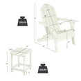 thumbnail image 4 of Costway 2PCS Patio Adirondack Chair Side Table Set Weather Resistant Cup Holder, 4 of 8