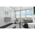 thumbnail image 6 of Nile 24" Gray Wood Floating Vanity with Gray Top and Chrome Trim, 6 of 10