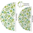 thumbnail image 3 of FMSHPON Clover Branches Xmas Christmas Tree Skirt Stand Mat for Holiday Party Decoration Indoor Outdoor 36 inches, 3 of 6