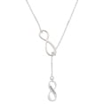 thumbnail image 1 of Delight Jewelry Family Infinity Sign Silver tone Elegant Infinity Lariat Necklace, 1 of 4
