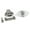 Luster, variant on S SERENABLE Push Latch Half-Moon Cupboard Door Knob Alloy Handle Wardrobe Lock Luster