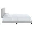 thumbnail image 4 of Modway Celine Channel Tufted Performance Velvet Queen Platform Bed in Light Gray, 4 of 7