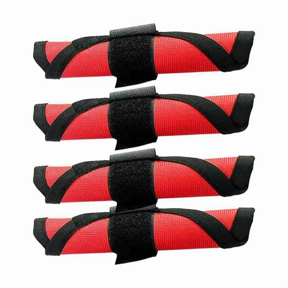 4pcs Red Bait Fishing Hook Covers Protective Case Storage Bag for Fishing Gear