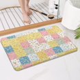 thumbnail image 4 of Pioneer Flower Floral Print Pattern Bathroom Rugs Mat, Non Slip Microfiber Bathroom Rug with Rubber Backing, Soft Mats for Bathroom Floor Tub Shower, 17"x27", 4 of 5