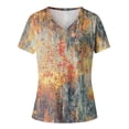thumbnail image 3 of Gibobby Blusa Casual de Mujer Túnica holgada para mujer, camisetas informales verano, camiseta Floral manga corta con cuello redondo, blusa holga(A,M), 3 of 4