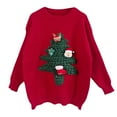 thumbnail image 6 of Cute Christmas Sweaters for Women 2025 Long Sleeve Crewneck 3D Christmas Tree Xmas Pullover Sweater Jumper Tops, 6 of 8