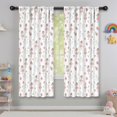 thumbnail image 5 of Blackout Kids Curtains,White Ballerina Swan Pattern Childrens Insulated Curtains Set Of 2,Bedroom Essentials,Toddler Room Decor 42"x63", 5 of 5