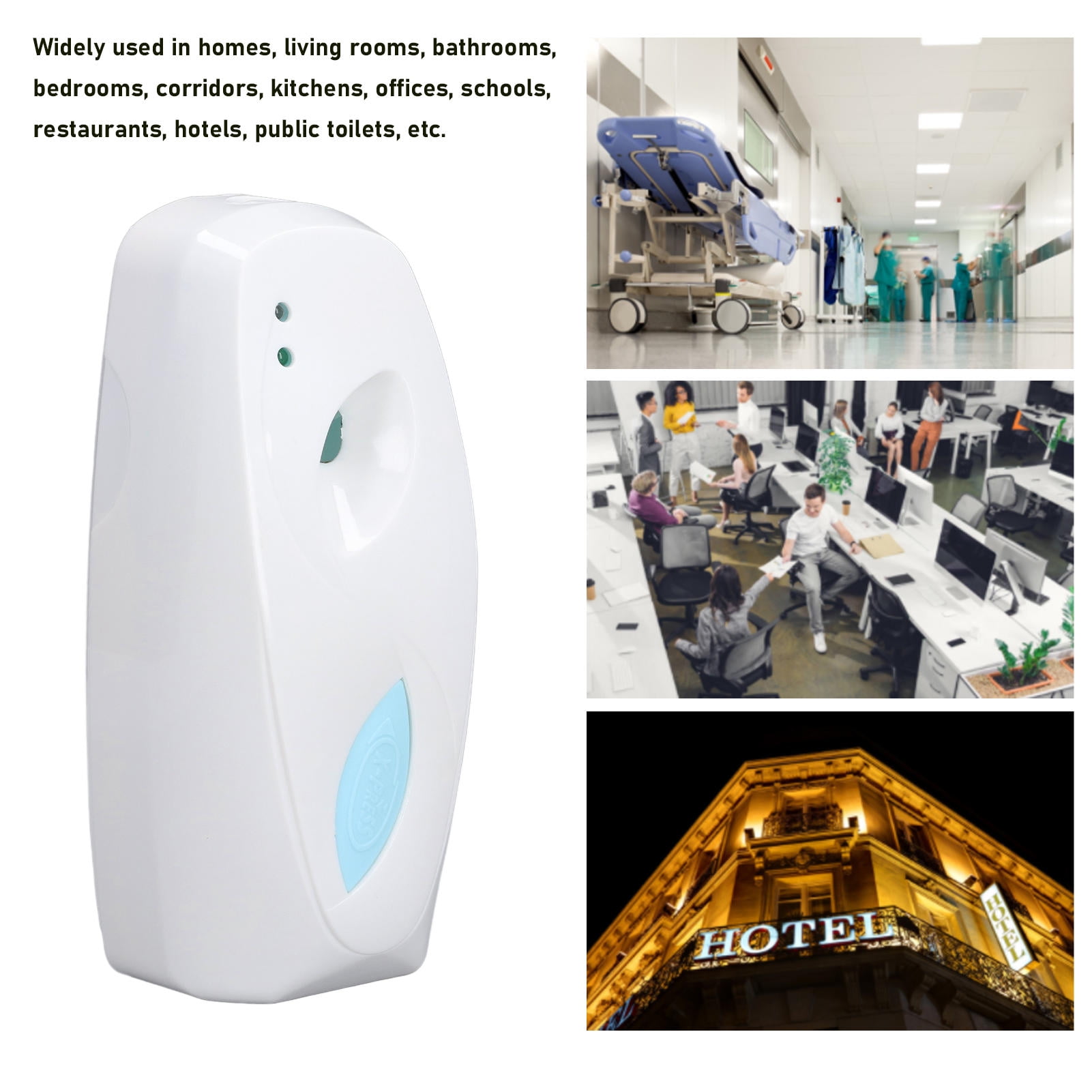 YAHHU Automatic Wall‑Mounted Scent Sprayer  Timed Light Sensor –  24‑hr Operation