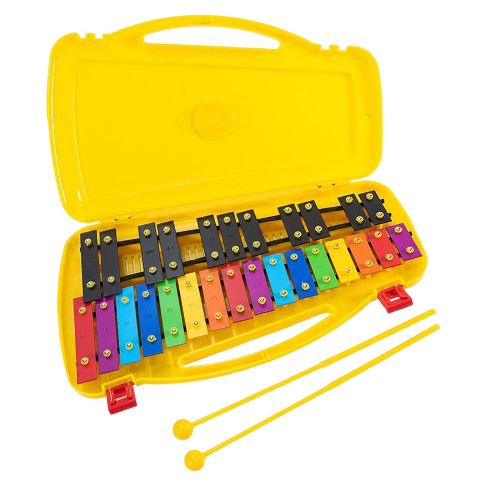LeeQinersw Glockenspiel and Two Mallets Perfectly Gift for Children Toddlers Kids Colorful
