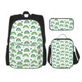 thumbnail image 1 of Fotbe St. Patrick's Day rainbows Set Escolar 3 en 1 para Niños - Mochila Duradera con Lonchera Aislante y Estuche para Lápices - Mochila Escolar para Niños y Niñas, 1 of 7