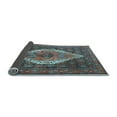 thumbnail image 2 of Ahgly Company Indoor Round Medallion Light Blue Traditional Area Rugs, 7' Round, 2 of 4