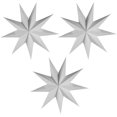 thumbnail image 1 of 3 Pieces 9 Pointed Paper Star Lanterns 12 Inch Hanging Lampshade for LED Light Wedding Birthday Party Decor, White, 1 of 1