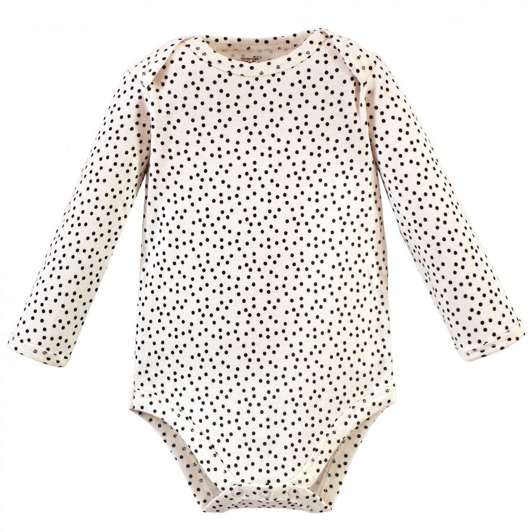 Touched by Nature Baby Girl Organic Cotton Long-Sleeve Bodysuits 5pk, Poppy, 18-24 Months