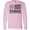 thumbnail image 3 of Inktastic Head and Neck Cancer Awareness Flag and Ribbon Long Sleeve T-Shirt, 3 of 5