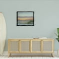 thumbnail image 2 of Coastal Beach Summer Sunset Landscape Painting Jet Black Framed Art Print Wall Art, 2 of 6