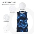 thumbnail image 3 of Honeii Blue Lightning print basktball shirt for men and women, Unisex basketball jersey for Theme party-3X-Large, 3 of 6