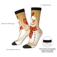 thumbnail image 2 of Yiaed Christmas Snowman Gift Print Great elasticity Crew Socks Sports socks for Men and Women, 2 of 5