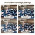 ODIKA 9'x12' Washable Area Rug Blue Serpent with Cherry Blossoms ...