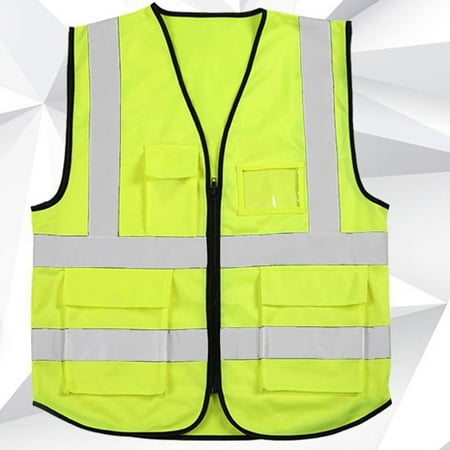 

Safety Vest Reflective Jacket Security Waistcoat Warp Safe Color Clothes Vest