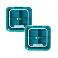 thumbnail image 1 of Oleegame 2PC Produce Storage Portable Small Mini Storage Box Large Capacity Carry On Travel Compartment Sealed Box Blue, 1 of 3