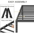 thumbnail image 4 of Twin Size Bed Frame 12" High Heavy Duty Platform Bed Frame,Sturdy Steel Frame,No Box Spring Needed,Noise-Free,Easy Assembly, 4 of 8