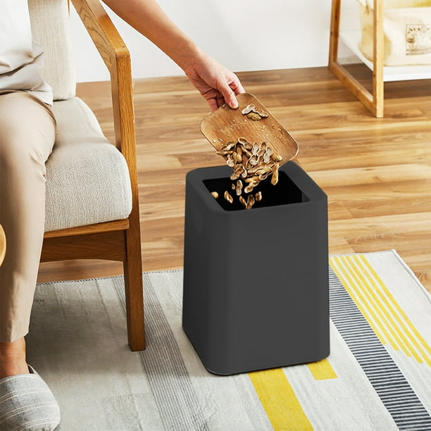 Three Dimensional Double Layer European Ingenuity Bathroom Office Bedroom Living Room Household Uncovered Wastebasket Trash Can