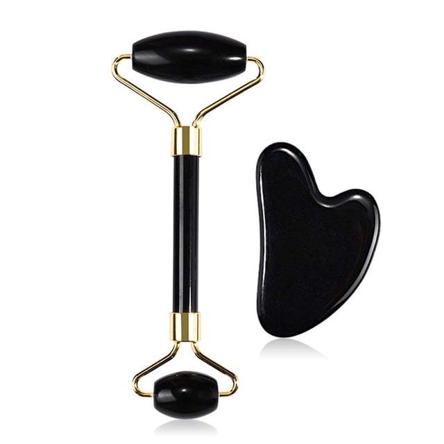 Gua Sha y palo de masaje Jade Cristal natural Regalos de autocuidado Herramientas para el cuidado facial Relajantes