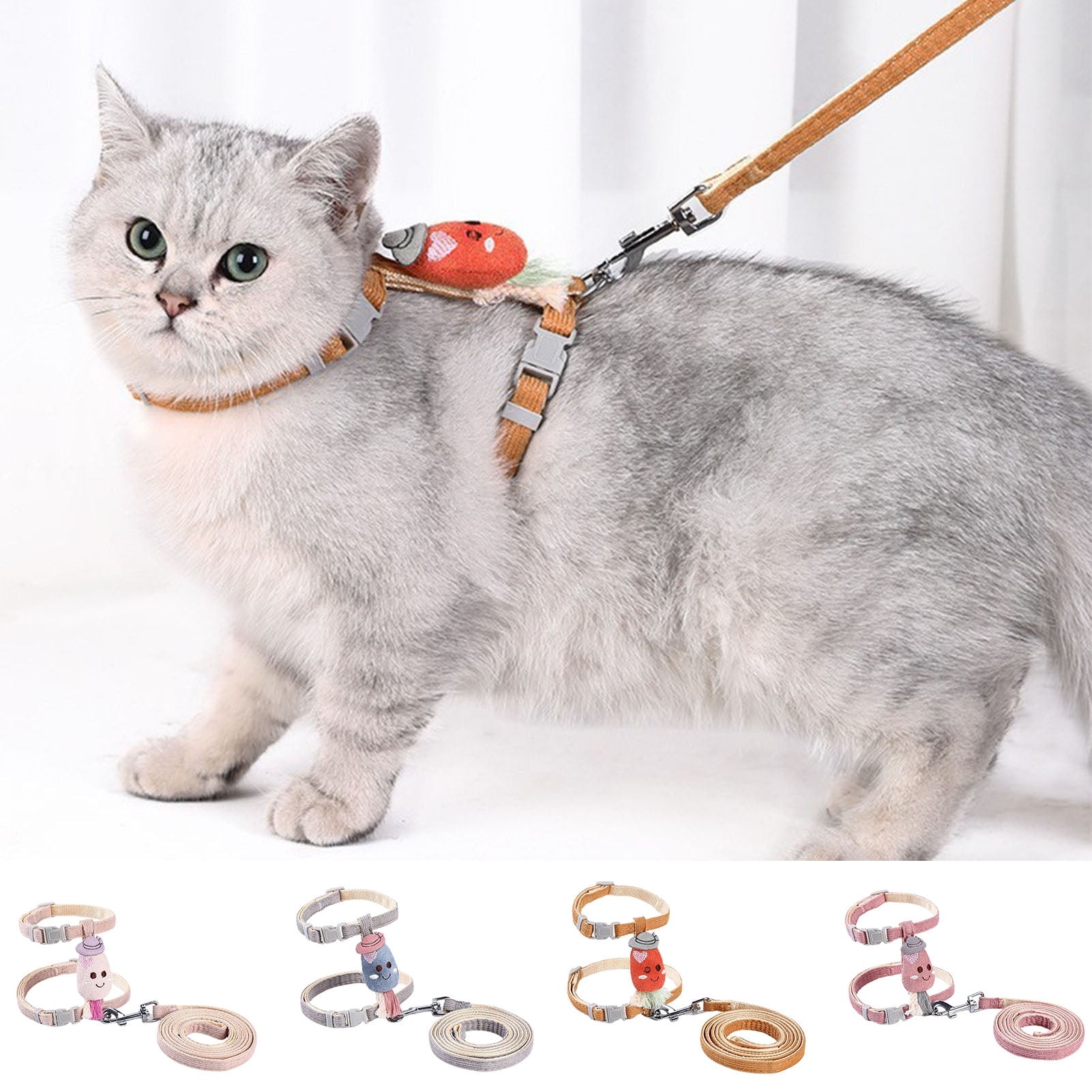 TOPOINT Shenmeida Cat Harness And Leash Set Cat Vest Harness Pet Leash
