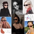 thumbnail image 2 of Gafas de sol cuadradas de ojo de gato para mujer, moda vintage, tendencia, 2 of 5