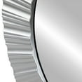 thumbnail image 5 of Northlight Contemporary Fluted Round Wall Mirror - 20" - Silver Finish, 5 of 7