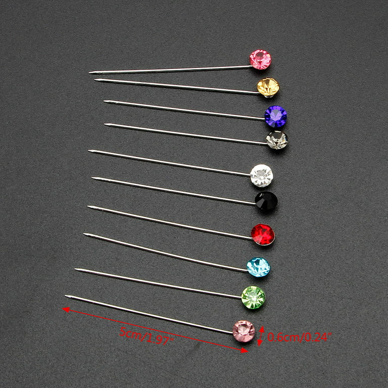 TINYSOME 30 Pcs Mus11m Hijab Scarf Safety Pins Clips for Rhinestone  Crystals Brooches Jew 