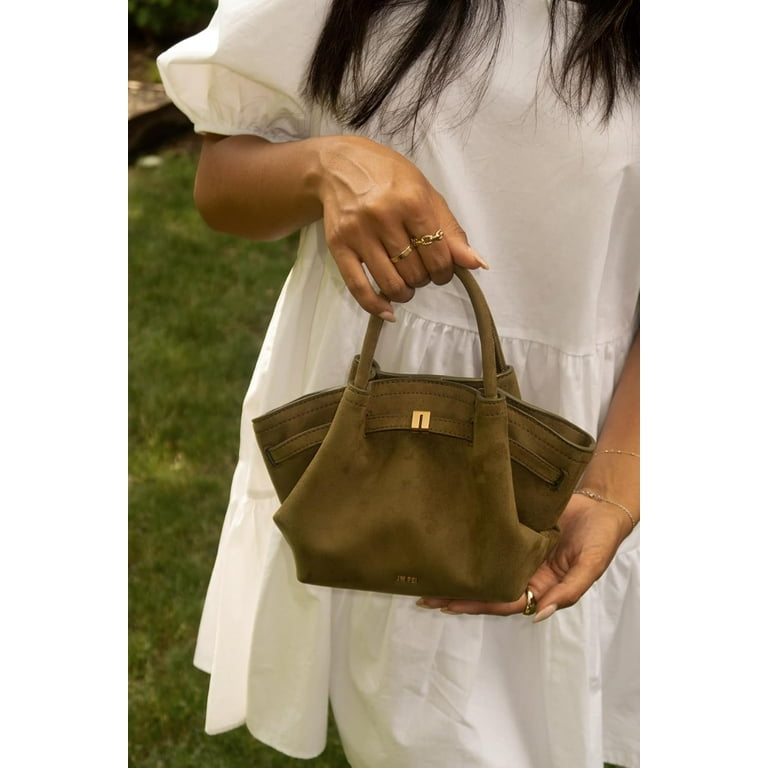 Women's Hana Mini Faux Suede Tote Bag - Walmart.com