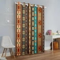 thumbnail image 2 of Curtains Darkening Blackout Curtains Grommet Top Window For Bedroom And Living Room Southwestern Stripes 42"W x 96"L (Pack of 2), 2 of 6