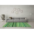 thumbnail image 3 of Ahgly Company Indoor Rectangle Oriental Turquoise Blue Modern Area Rugs, 5' x 7', 3 of 4