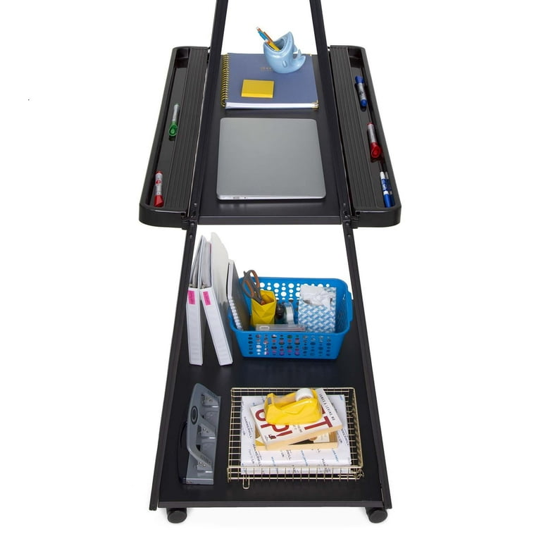 Stand Steady Mobile Whiteboard | Double-Sided Magnetic Dry Erase Board on Wheels | Extra Tall 74 inch Easel White Board | Portable White Board with