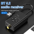thumbnail image 1 of Receptor De Sonido Receptor De Sonido Receptor de audio Convertidor de audio USB de 3,5 mm Compatible con Bluetooth 5.2 para amplificador, 1 of 9