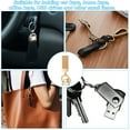 thumbnail image 5 of Uxcell 2 Pcs Leather Keychain Universal Key Fobs with Anti-lost D-Ring for Car Home Office Keys, Khaki, 5 of 6