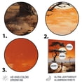 thumbnail image 3 of Designart "Baobab Tree horizon IV" Tree Baobab Metal Art Print, 3 of 5
