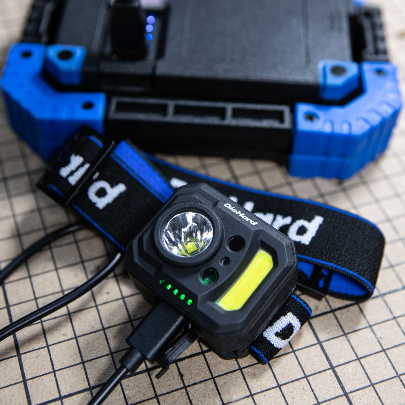 Dorcy DieHard 375 lm Black/Blue LED Tactical Headlamp