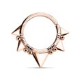 thumbnail image 2 of Nose Septum and Ear Cartilage Hoop Triangles and Beads Bendable 16G 3/8”, 2 of 3