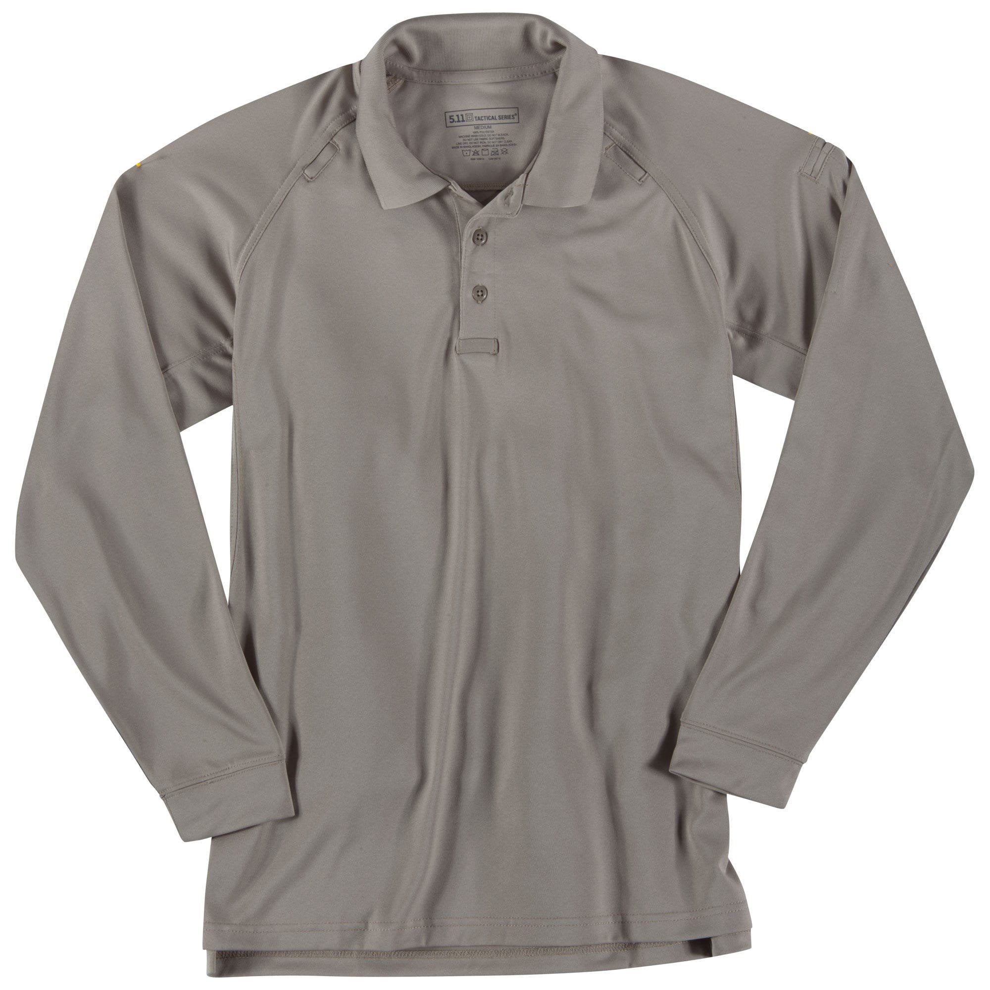 5.11 Tactical - Performance Long Sleeve Polo Shirt, Silver Tan ...
