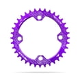 thumbnail image 1 of Chainset de bicicleta Bicicleta redonda Cadena de la bicicleta Cadena Reemplazable Aleación de aluminio Anti-gota Ligero Ligero Ciclismo Diente Placa Púrpura Púrpura 36T Advancent OD003273-19, 1 of 7
