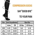 thumbnail image 4 of Bas de Compression Double Couple 4 Paires pour Hommes et Femmes 20-30 mmHg Bas de Compression, 4 of 8