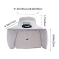 thumbnail image 3 of Kumdkd Rechargeable Solar Fan Hat with Neck Cover - Wide Brim Waterproof Sun Hat for Outdoor Fishing Hiking Gear, 3 of 6